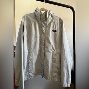 The North Face Light Gray Hooded Jacket